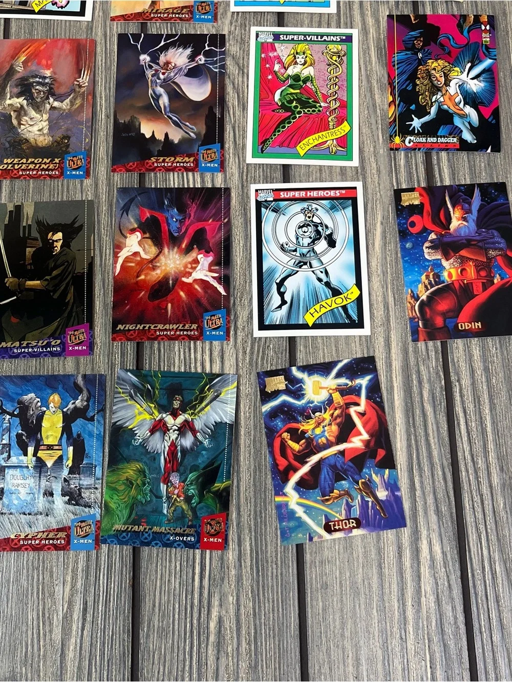 Super Hero and Villain Trading Cards